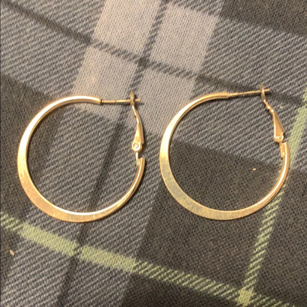 Silver Hoops